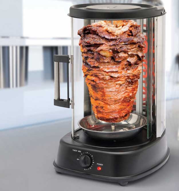 Kebab Rotisserie Grill for Homemade Kebabs - Cooking Gizmos