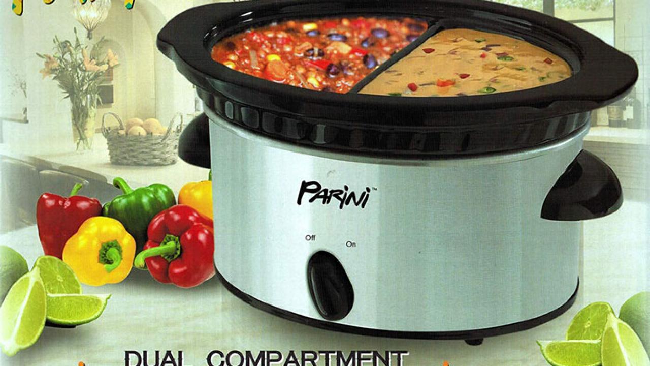 Parini Dual Compartment Slow Cooker