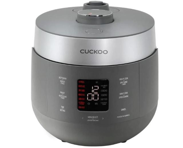 CUCKOO CRP-ST0609F 6-Cup Rice Cooker with Twin Pressure Modes - Cooking ...